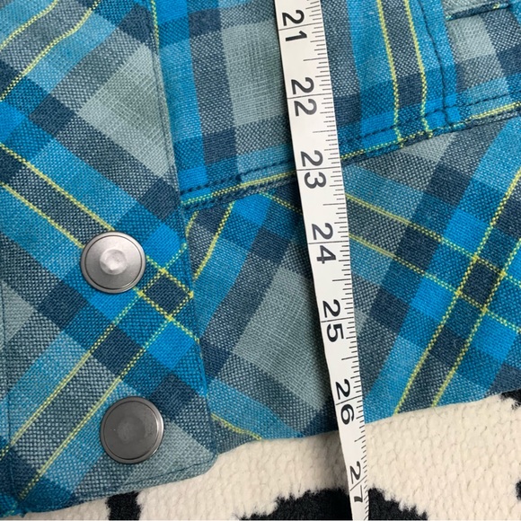 Columbia Omni-Shield Blue Plaid Wool Blend Hooded Coat Size XL - Picture 9 of 11